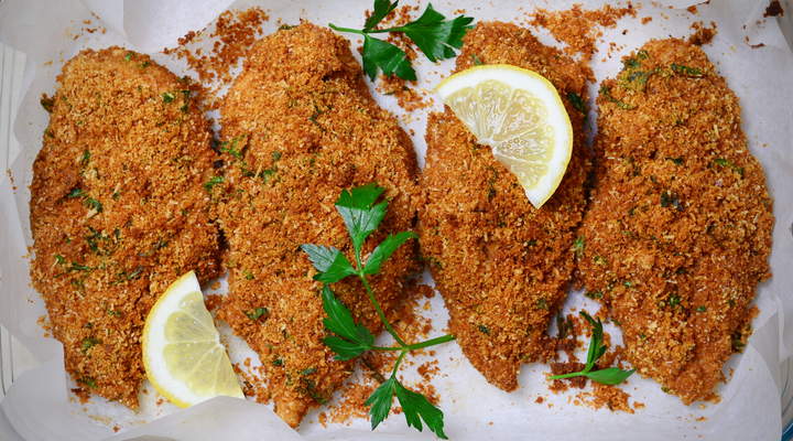 Lemon Butter Breaded Chicken Breast