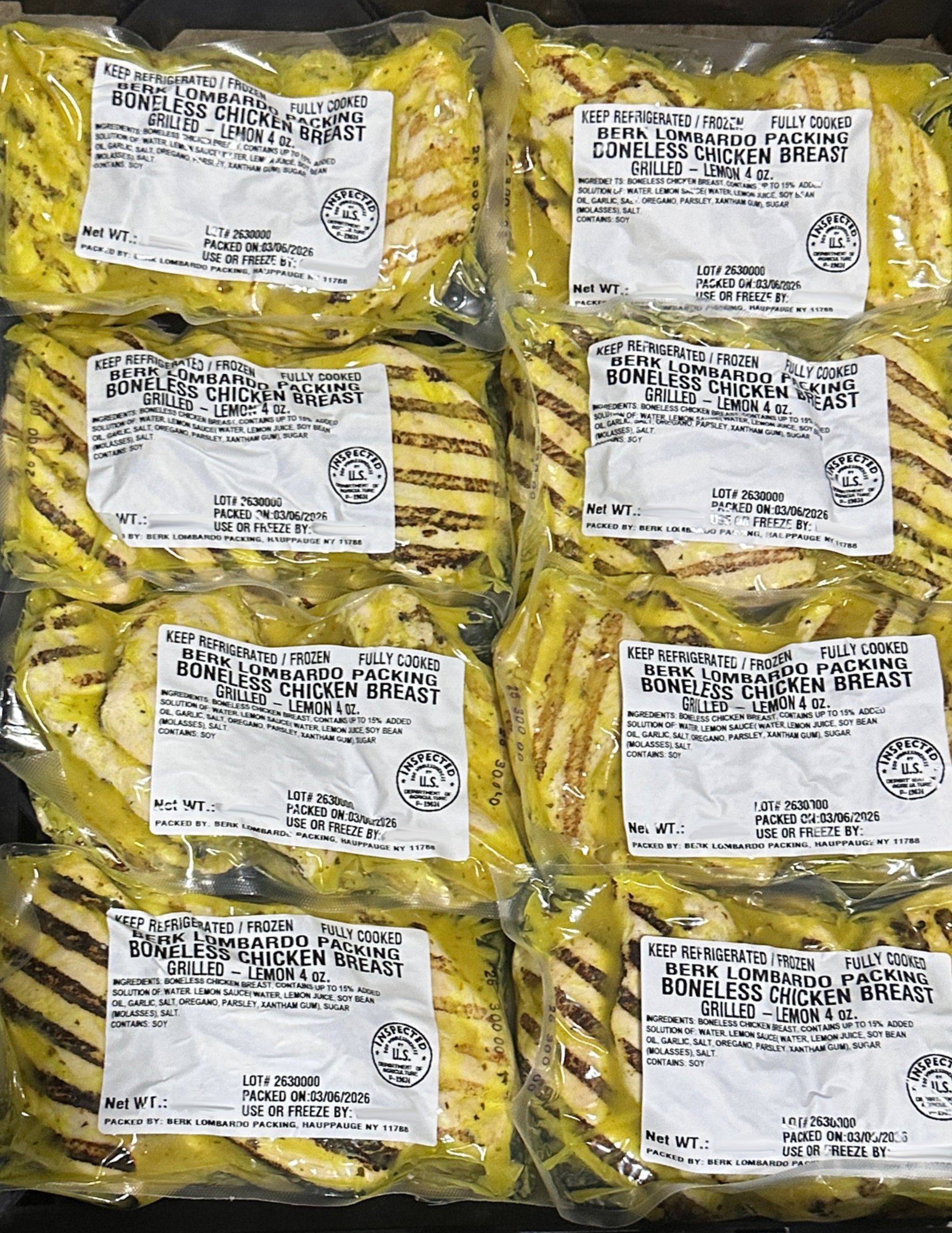 Grilled Boneless Chicken Breasts - LEMON