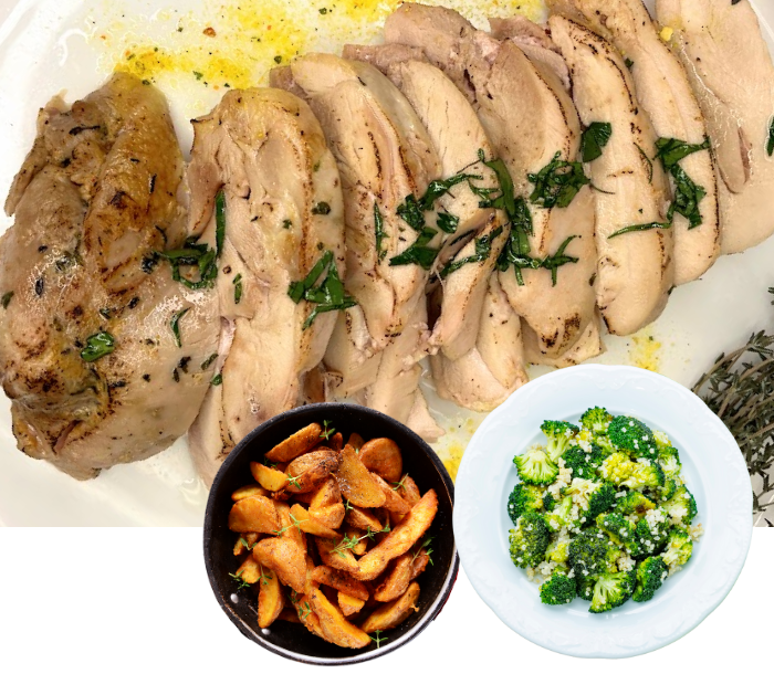 Fully Cooked Classic Chicken Thighs Meal