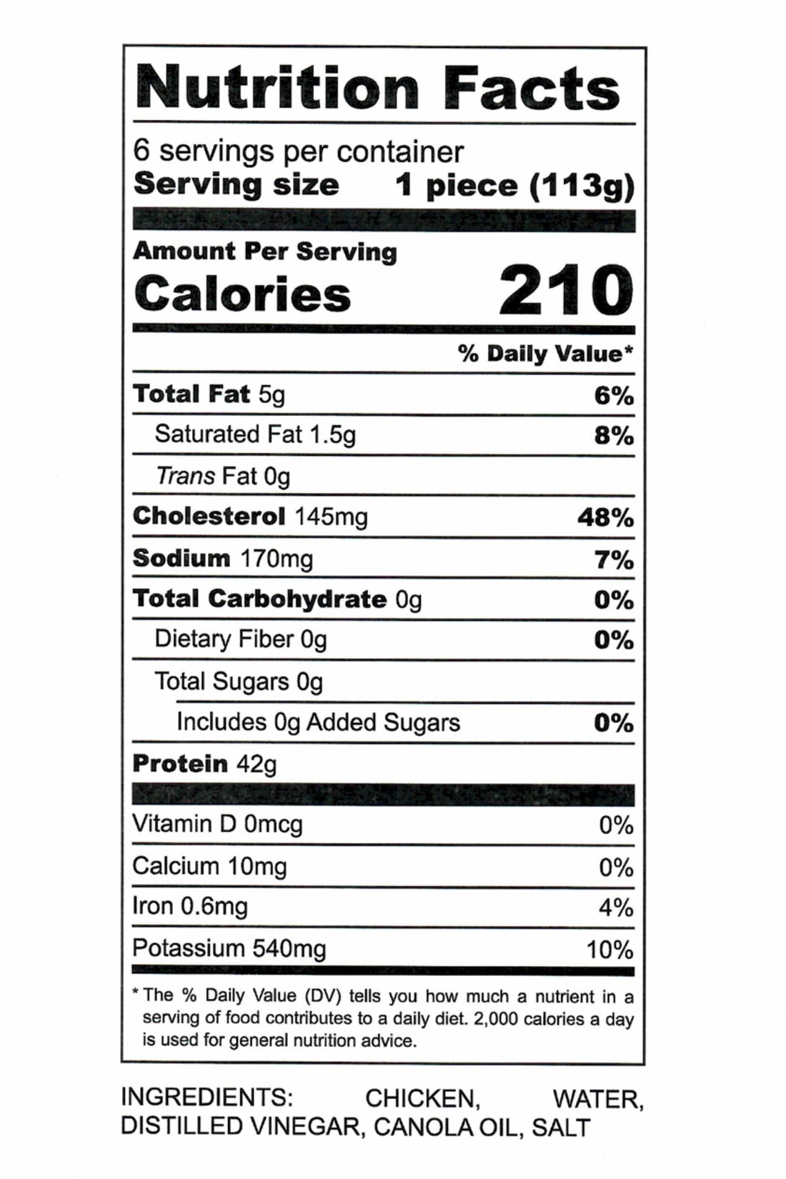 Grilled Boneless Chicken Breasts - PLAIN