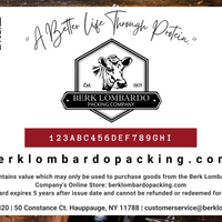 Berk Lombardo Gift Card