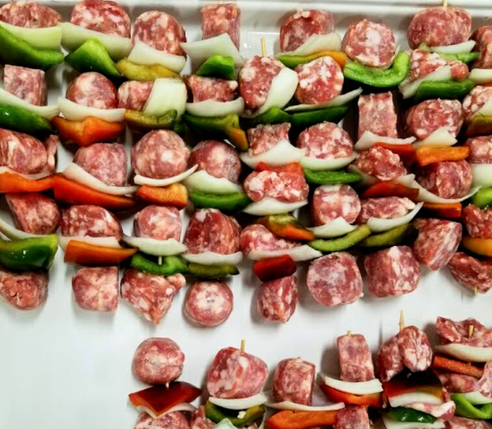 Hot & Sweet Sausage Kabobs with Veggies - Combo Pack